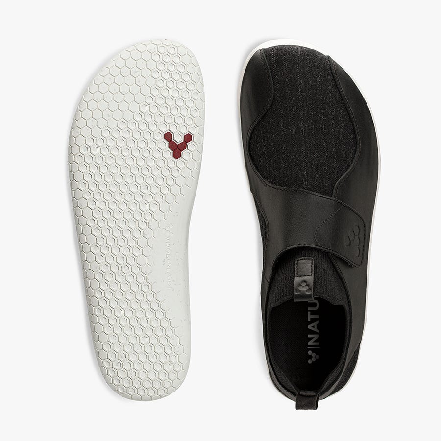 Vivobarefoot Primus Knit EZ Wandelschoenen Kinderen Zwart | Nederland 0246SGLO